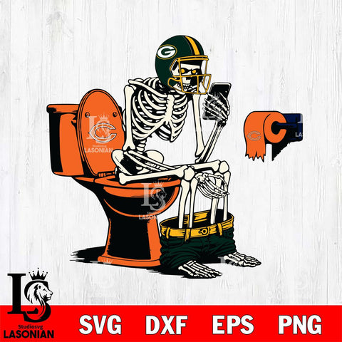 Green Bay Packers Shit On Chicago Bears Svg Eps Dxf Png File, Digital Download, Instant Download