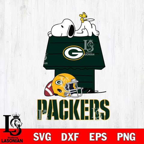 Green Bay Packers Snoopy Chill Football SVG DXF EPS PNG FILE,Snoopy File Cut, Nfl Digital Download,Instant Download, Silhouette