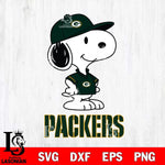 Green Bay Packers Snoopy Football sport SVG DXF EPS PNG FILE,Snoopy File Cut, Nfl Digital Download,Instant Download, Silhouette