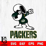 Green Bay Packers Snoopy Sport 3 Svg Eps Dxf Png File, NFL svg, Digital Download, Instant Download