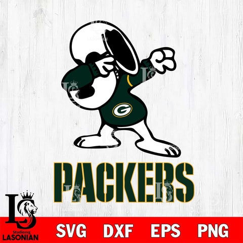 Green Bay Packers Snoopy Sport 3 Svg Eps Dxf Png File, NFL svg, Digital Download, Instant Download
