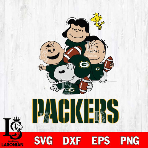 Green Bay Packers Snoopy Sport 4 Svg Eps Dxf Png File, NFL svg, Digital Download, Instant Download