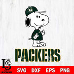 Green Bay Packers Snoopy Sport 8 Svg Eps Dxf Png File, NFL svg, Digital Download, Instant Download