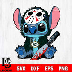 Green Bay Packers Stitch Jason Voorhees Svg Eps Dxf Png File, NFL svg, Digital Download, Instant Download