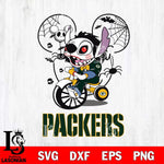 Green Bay Packers Stitch Jigsaws Halloween Svg Eps Dxf Png File, Digital Download, Instant Download