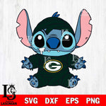 Green Bay Packers Stitch Mummy Football Svg Eps Dxf Png File, NFL svg, Digital Download, Instant Download