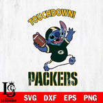 Green Bay Packers Stitch Touchdown SVG DXF EPS PNG FILE, NFL File Cut, Digital Download,Instant Download, Silhouette, Cricut