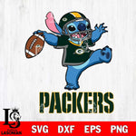 Green Bay Packers Stitch dance rugby ball SVG DXF EPS PNG FILE, Stitch File Cut,NFL Digital Download,Instant Download, Silhouette