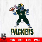 Green Bay Packers Stitch throw the ball SVG DXF EPS PNG FILE, NFL File Cut, Digital Download,Instant Download, Silhouette, Cricut