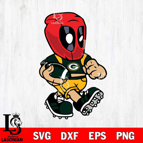 Green Bay Packers deadpool 3 Sport Svg Eps Dxf Png File, Digital Download, Instant Download