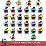Grinch 2 coffee NBA ALL TEAM Svg Eps Dxf Png File, Digital Download, Instant Download