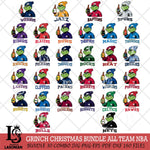 Grinch Drinking Beer Christmas NBA Cut Files Cricut, Svg Dxf Eps Png file , Silhouette
