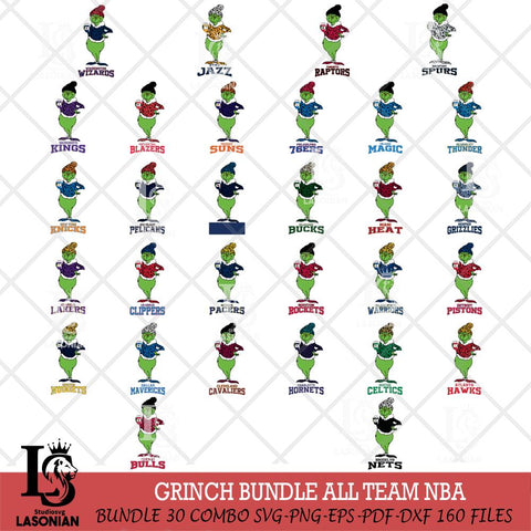Grinch Leopard Coffee NBA ALL TEAM Svg Eps Dxf Png File, Digital Download, Instant Download