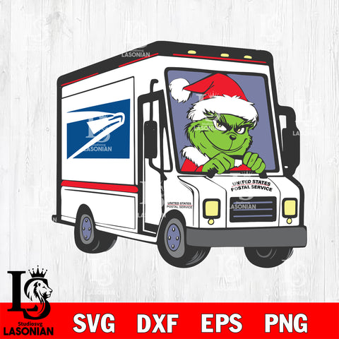 Grinch USPS Truck Svg Eps Dxf Png File,Christmas File Cut ,Digital Download ,Instant Download, Cricut File