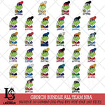 Grinch hat NBA ALL TEAM Svg Eps Dxf Png File, Digital Download, Instant Download