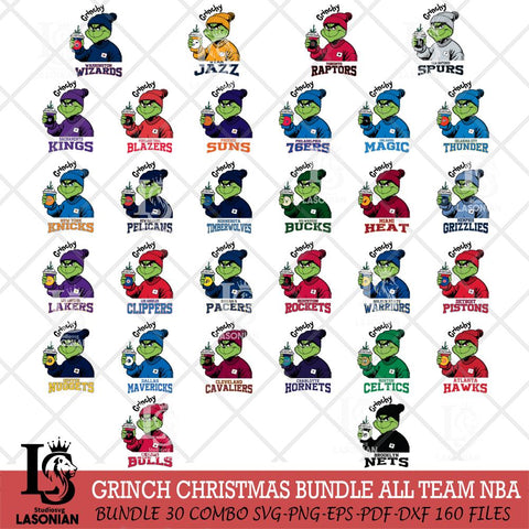 Grinchy Bougie Christmas NBA Cut Files Cricut, Svg Dxf Eps Png file , Silhouette