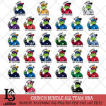 Grinchy But Caffeinated NBA ALL TEAM Svg Eps Dxf Png File, Digital Download, Instant Download