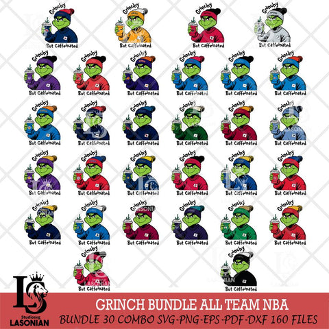 Grinchy But Caffeinated NBA ALL TEAM Svg Eps Dxf Png File, Digital Download, Instant Download