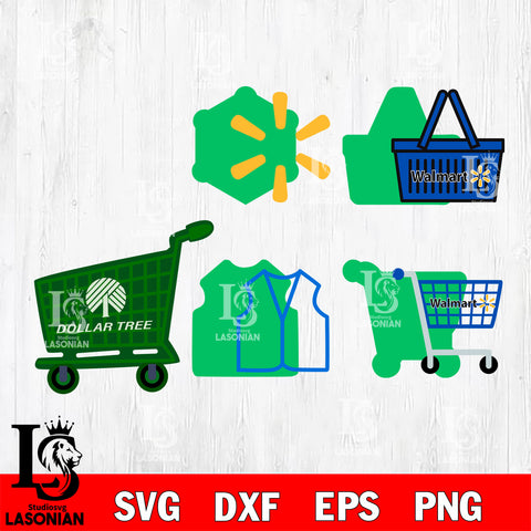 Grocery Cart Bundle SVG DXF EPS PNG FILE, File Cut, Digital Download,Instant Download, Silhouette