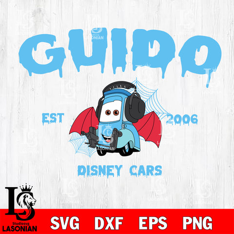Guido est 2006 disney cars SVG DXF EPS PNG FILE,Halloween File Cut,Disney Digital Download,Instant Download, Silhouette