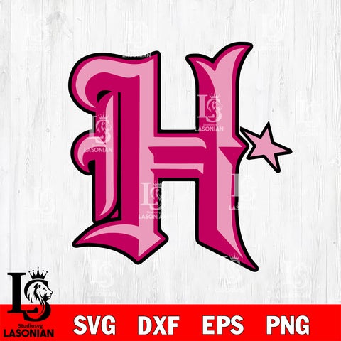 H-Town svg, Houston Texan svg,  H pink Svg Eps Dxf Png File, File Cut ,Digital Download ,Instant Download, Cricut File