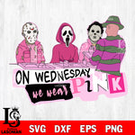 On wednesday we wears pink SVG DXF EPS PNG file, Digital Download , Instant Download