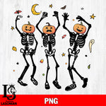 Dancing Skeletons Halloween PNG file, Digital Download , Instant Download