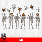 Dancing Skeletons Halloween PNG file, Digital Download , Instant Download