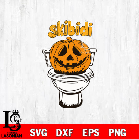 Halloween Skibidi Toilet SVG DXF EPS PNG FILE, Halloween File Cut, Digital Download,Instant Download, Silhouette, Cricut