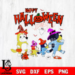 Happy Halloween Bluey Halloween Cartoon Svg Eps Dxf Png File, Digital Download, Instant Download