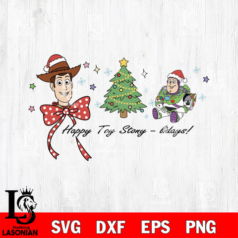 Happy toystory liday SVG DXF EPS PNG FILE,Christmas SVG, Disney Digital Download,Instant Download, Silhouette