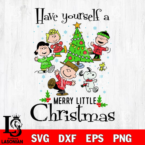 Have yourself a merry little christmas Svg Eps Dxf Png File, File Cut,Digital Download,Instant Download, Svg Files