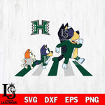 Hawaii Rainbow Warriors Bluey 6 Svg Eps Dxf Png File, Digital Download, Instant Download