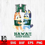 Hawaii Rainbow Warriors Bluey Chilli Dance Svg Eps Dxf Png File, Digital Download, Instant Download