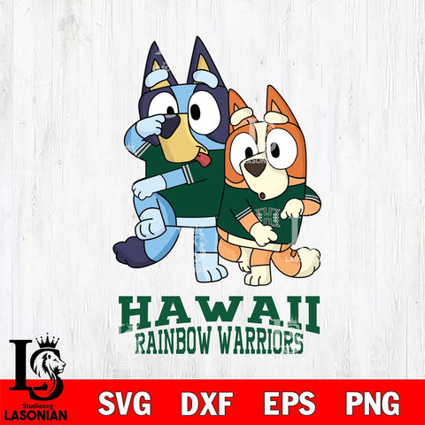 Hawaii Rainbow Warriors Bluey Chilli Dance Mode Svg Eps Dxf Png File, Digital Download, Instant Download