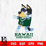 Hawaii Rainbow Warriors Bluey Dad Dance Svg Eps Dxf Png File, Digital Download, Instant Download