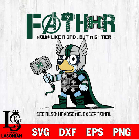 Hawaii Rainbow Warriors Bluey Fathor Father day Svg Eps Dxf Png File, Digital Download, Instant Download