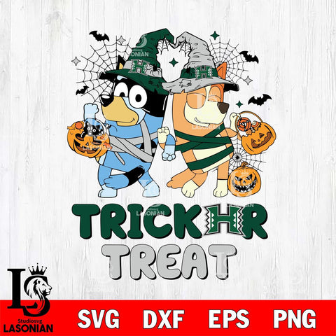 Hawaii Rainbow Warriors Bluey Trick or Treat Halloween 2 Svg Eps Dxf Png File, Digital Download, Instant Download