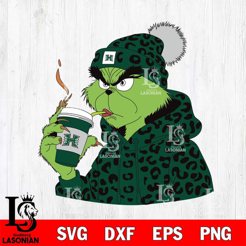 Hawaii Rainbow Warriors Boujee Grinch 8 Svg Eps Dxf Png File, Digital Download, Instant Download
