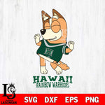 Hawaii Rainbow Warriors Chilli Dance Sport Svg Eps Dxf Png File, Digital Download, Instant Download