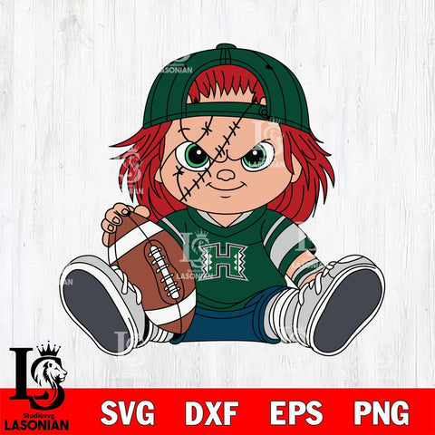 Hawaii Rainbow Warriors Chucky Horror 11 Svg Eps Dxf Png File, NCAA svg, Digital Download, Instant Download