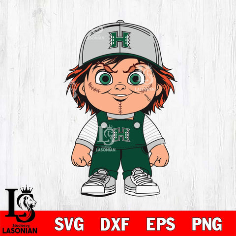 Hawaii Rainbow Warriors Chucky Horror Svg Eps Dxf Png File, NCAA svg, Digital Download, Instant Download