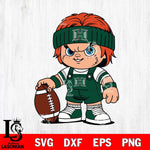 Hawaii Rainbow Warriors Chucky Horror 5 Svg Eps Dxf Png File, NCAA svg, Digital Download, Instant Download