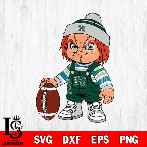 Hawaii Rainbow Warriors Chucky Horror 6 Svg Eps Dxf Png File, NCAA svg, Digital Download, Instant Download
