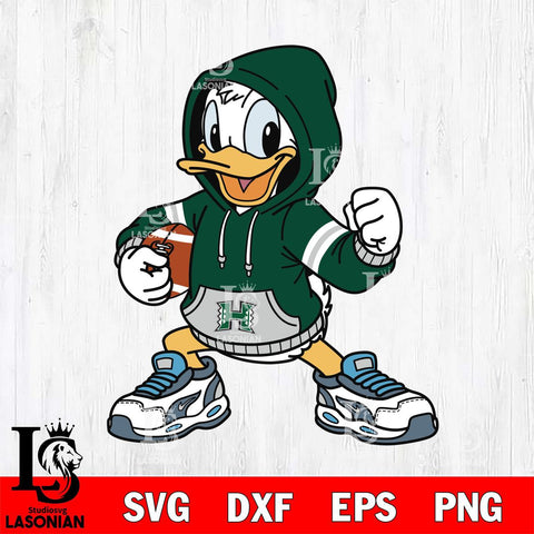 Hawaii Rainbow Warriors Donald Duck Disney Christmas File Cut, NCAA SVG DXF EPS PNG FILE, Digital Download , Criucut , Silhouette
