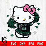 Hawaii Rainbow Warriors Hello Kitty Cheerleader 4 Svg Eps Dxf Png File, Digital Download, Instant Download