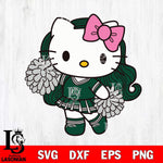 Hawaii Rainbow Warriors Hello Kitty Cheerleader 7 Svg Eps Dxf Png File, Digital Download, Instant Download