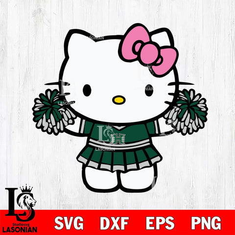 Hawaii Rainbow Warriors Hello Kitty Cheerleader 9 Svg Eps Dxf Png File, Digital Download, Instant Download