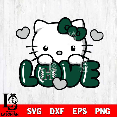 Hawaii Rainbow Warriors Hello Kitty Love Svg Eps Dxf Png File, Digital Download, Instant Download