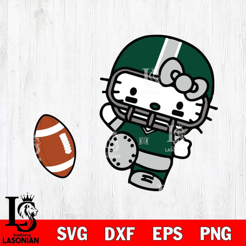Hawaii Rainbow Warriors Hello Kitty sport 12 Svg Eps Dxf Png File, NCAA svg, Digital Download, Instant Download